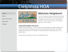 Tablet Screenshot of cielovista.net